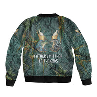 Nun and Naunet Egyptian Sleeve Zip Bomber Jacket Serpent Abyss Design Primordial Gods of Ancient Waters