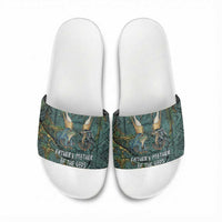 Nun and Naunet Egyptian Slide Sandals Serpent Abyss Design Primordial Gods of Ancient Waters