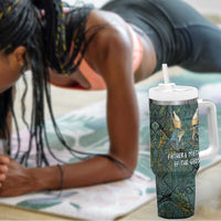 Nun and Naunet Egyptian Tumbler With Handle Serpent Abyss Design Primordial Gods of Ancient Waters