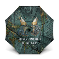 Nun and Naunet Egyptian Umbrella Serpent Abyss Design Primordial Gods of Ancient Waters