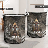 Tatenen Laundry Basket Rising Hand Design Egyptian God of Creation and Earth Emergence