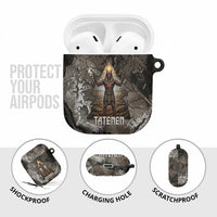 Tatenen AirPods Case Rising Hand Design Egyptian God of Creation and Earth Emergence
