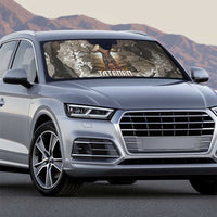 Tatenen Auto Sun Shade Rising Hand Design Egyptian God of Creation and Earth Emergence