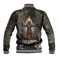Tatenen Baseball Jacket Rising Hand Design Egyptian God of Creation and Earth Emergence