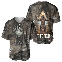 Tatenen Baseball Jersey Rising Hand Design Egyptian God of Creation and Earth Emergence