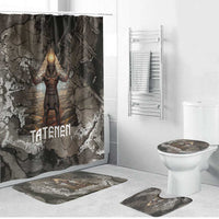 Tatenen Bathroom Set Rising Hand Design Egyptian God of Creation and Earth Emergence
