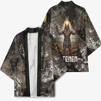 Tatenen Kimono Rising Hand Design Egyptian God of Creation and Earth Emergence