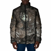 Tatenen Padded Jacket Rising Hand Design Egyptian God of Creation and Earth Emergence