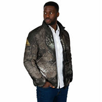 Tatenen Padded Jacket Rising Hand Design Egyptian God of Creation and Earth Emergence