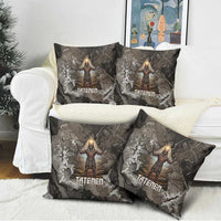 Tatenen Pillow Cover Rising Hand Design Egyptian God of Creation and Earth Emergence