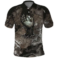 Tatenen Polo Shirt Rising Hand Design Egyptian God of Creation and Earth Emergence