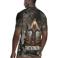 Tatenen Rugby Jersey Rising Hand Design Egyptian God of Creation and Earth Emergence