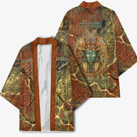 Tatenen Ancient Egyptian Kimono Father of the Gods Design with Minerals