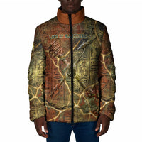 Tatenen Ancient Egyptian Padded Jacket Father of the Gods Design with Minerals