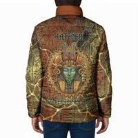 Tatenen Ancient Egyptian Padded Jacket Father of the Gods Design with Minerals