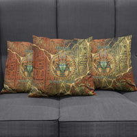 Tatenen Ancient Egyptian Pillow Cover Father of the Gods Design with Minerals