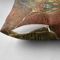 Tatenen Ancient Egyptian Pillow Cover Father of the Gods Design with Minerals