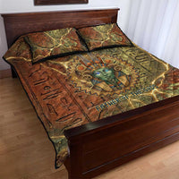 Tatenen Ancient Egyptian Quilt Bed Set Father of the Gods Design with Minerals