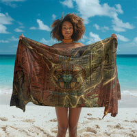 Tatenen Ancient Egyptian Sarong Father of the Gods Design with Minerals