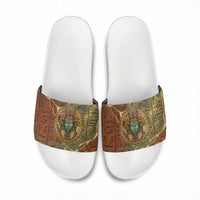 Tatenen Ancient Egyptian Slide Sandals Father of the Gods Design with Minerals