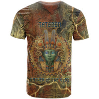 Tatenen Ancient Egyptian T shirt Father of the Gods Design with Minerals
