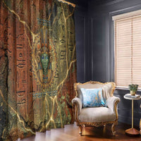 Tatenen Ancient Egyptian Window Curtain Father of the Gods Design with Minerals