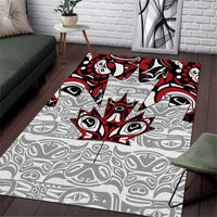 Canada Area Rug Haida Art-Inspired Pattern Design