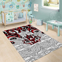Canada Area Rug Haida Art-Inspired Pattern Design