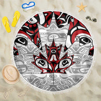 Canada Beach Blanket Haida Art-Inspired Pattern Design