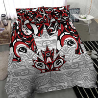 Canada Bedding Set Haida Art-Inspired Pattern Design