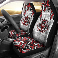 Canada Car Seat Cover Haida Art-Inspired Pattern Design