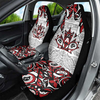 Canada Car Seat Cover Haida Art-Inspired Pattern Design
