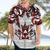Canada Hawaiian Shirt Haida Art-Inspired Pattern Design