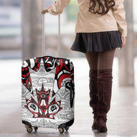 Canada Luggage Cover Haida Art-Inspired Pattern Design