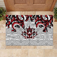 Canada Rubber Doormat Haida Art-Inspired Pattern Design