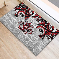 Canada Rubber Doormat Haida Art-Inspired Pattern Design