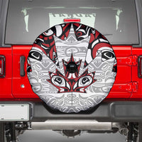 Canada Spare Tire Cover Haida Art-Inspired Pattern Design