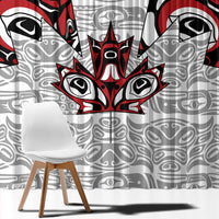 Canada Window Curtain Haida Art-Inspired Pattern Design