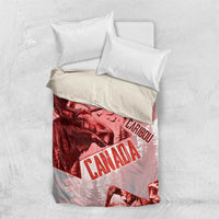 Canada Flag Bedding Set Caribou Design with National Symbol