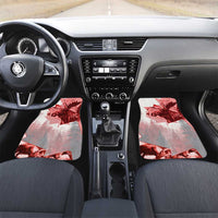 Canada Flag Car Mats Caribou Design with National Symbol