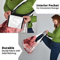 Canada Flag Grocery Bag Caribou Design with National Symbol