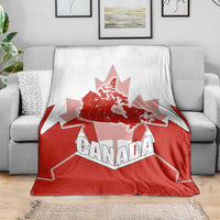 Canada Flag Blanket National Map & Symbolic Design