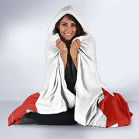 Canada Flag Hooded Blanket National Map & Symbolic Design