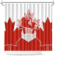 Canada Flag Shower Curtain National Map & Symbolic Design