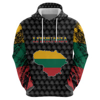 Lithuania Map Combined with National Coat of Arms Hoodie Patriotic Design