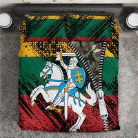 Lithuania's National Emblem Bedding Set with Military Motifs - Army-Inspired Design