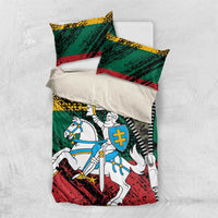 Lithuania's National Emblem Bedding Set with Military Motifs - Army-Inspired Design