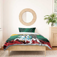 Lithuania's National Emblem Bedding Set with Military Motifs - Army-Inspired Design