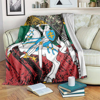 Lithuania's National Emblem Blanket with Military Motifs - Army-Inspired Design