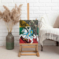 Lithuania's National Emblem Canvas Wall Art with Military Motifs - Army-Inspired Design